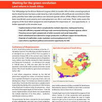 Waiting For The Green Revolution Land Reform In South Africa