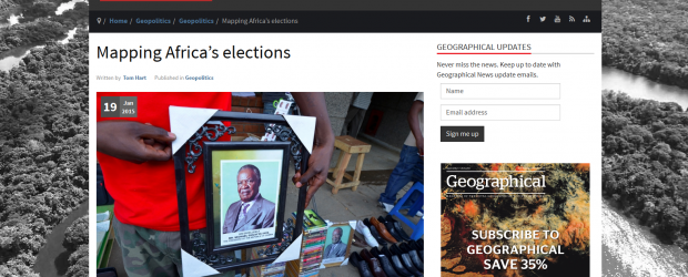 ARI's election resource featured on Geographical Magazine