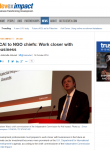 Africa Research Institute's event with ICAI chief commissioner Graham Ward discussed in Gabriella Jozwiak's piece for Devex
