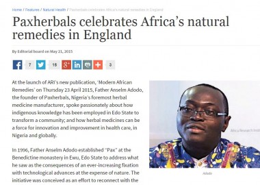 The Guardian features Anselm Adodo, founder of Paxherbals, who we collaborated with on our latest Policy Voice publication 